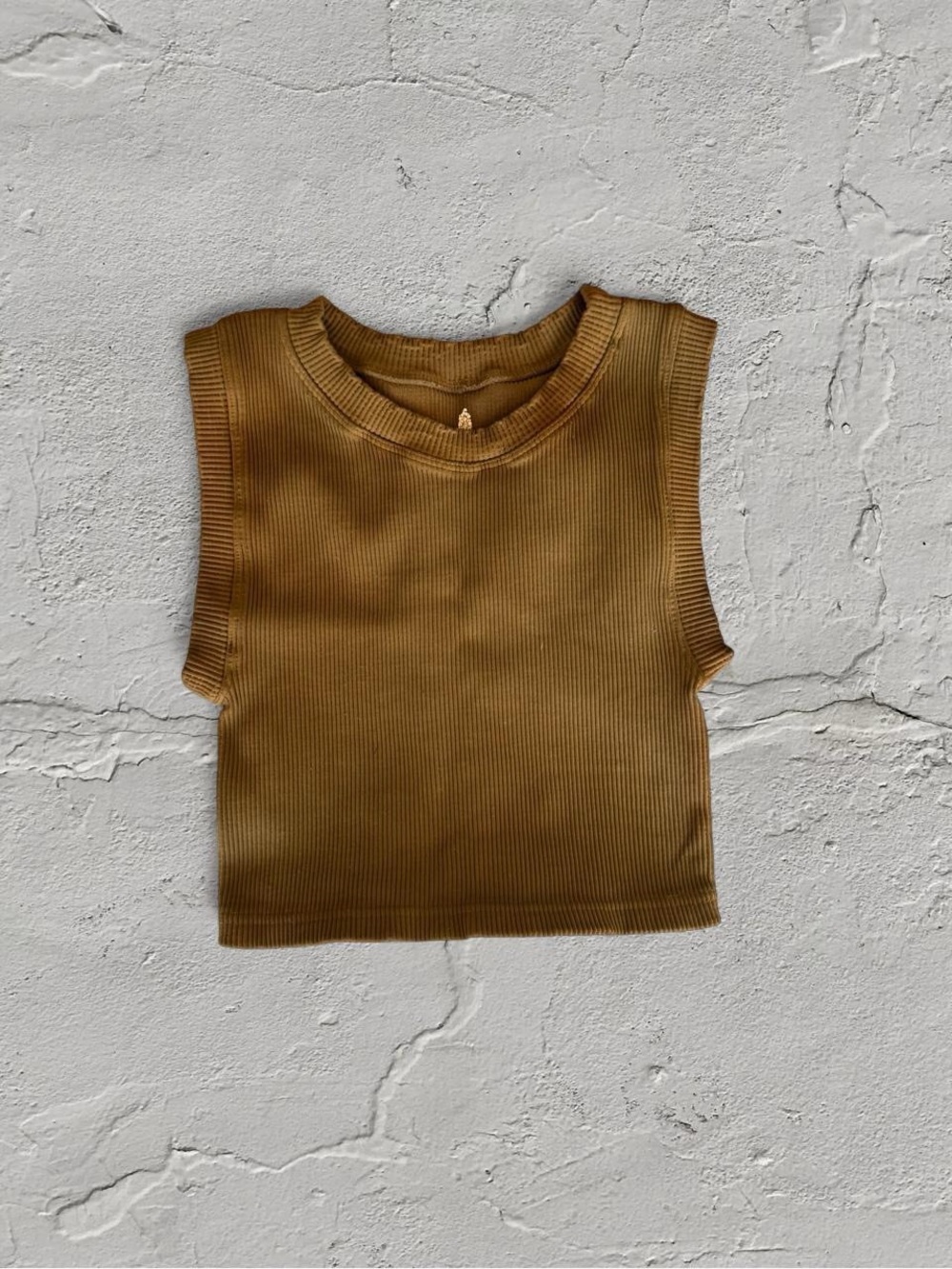 FP Movement by Free People Ribbed Crop Tank Top - Olive